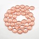Crystal Glass Oval Beads Strands EGLA-F059-01-2