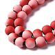 Spray Painted Non-magnetic Synthetic Hematite Beads Strands G-N337-01C-3