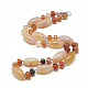 Colliers de perles naturelles cornaline NJEW-S388-18-1