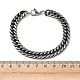 Браслеты из кубинской цепочки из нержавеющей стали 304 для мужчин и женщин BJEW-D367-01-5
