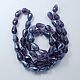 Electroplate Glass Beads Strands EGLA-R008-15x10mm-15-2
