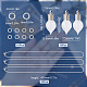 Sunnyclue kit de fabrication de collier de bouteille de parfum diy DIY-SC0020-71-2
