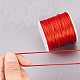 Pandahall 10 colori 1mm rattail raso di nylon trim cord Chinese knot kumihimo string NWIR-PH0001-10-3
