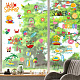 8 Sheets 8 Styles Summer Theme PVC Waterproof Wall Stickers DIY-WH0345-110-5