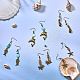 Sunnyclue diy kits de fabricación de pendientes con tema retro del océano DIY-SC0013-30-5
