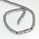 Chapelets de perles en hématite synthétique sans magnétiques G-J170A-2x2mm-M-3