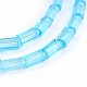 Faceted Rectangle Glass Beads Strands GLAA-J065-A14-1