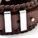 Awesome Design Leather Cord Bracelets BJEW-D351-36-4