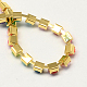 Golden Tone Iron Acrylic Claw Chains CHC-R007B-60-3