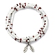 Bracelets de chaîne multi-boucles en perles de rocaille de verre BJEW-TA00339-01-1