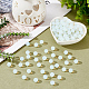Dicosmétique 150 pièce de petites perles d'opalite rondes en pierres précieuses de 8 mm GLAA-DC0001-10-3