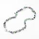 Puces fluorite naturelles perles colliers NJEW-JN01654-03-1