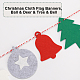 Gorgecraft bannière de Noël drapeau guirlande d'arbre de Noël 16 pcs pendentifs 3 m corde boule et cerf et arbre et cloche bannières en tissu banderoles pour arbre de Noël vacances intérieur extérieur bureau à domicile décoration suspendue DIY-WH0401-91-6