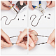 Olycraft 32 Fuß Kugel Perlenkette 2 Farben Eisen Halskette Ketten Perlenkettenverbinder für DIY Handwerk Schmuckherstellung DIY-OC0007-28-3