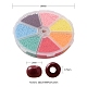 5950 Stück 7 Farben 12/0 undurchsichtige Glasperlen SEED-YW0001-77-7