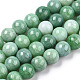 Brins de perles rondes en verre craquelé opaque X-GLAA-T031-01L-1
