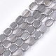 Frosted Electroplate Glass Beads Strands EGLA-S188-02A-05-1