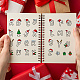 CRASPIRE Initials Silicone Clear Stamps Christmas Theme Clear Stamps A to Z Silicone Clear Stamps with Snowflake Gift Ball Pattern for Card Making Decoration and DIY Scrapbooking DIY-WH0167-56-1048-3