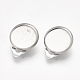 201 Stainless Steel Clip-on Earring Findings X-STAS-S079-81D-2