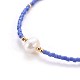 Bracelets de perles tressées en fil de nylon BJEW-E360-03-3