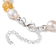 Natural Pearl Beaded Necklace NJEW-TA00018-01-6