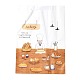Rectangle with Bread Pattern Paper Baking Bags CARB-K0001-01B-2