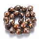 Naturales keshi abalorios de perlas hebras PEAR-S021-177B-2