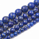 Chapelets de perles en lapis-lazuli naturel X-G-S333-6mm-013-2