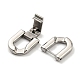 304 Stainless Steel Fold Over Clasps STAS-D026-01B-P-2