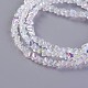 Electroplate Glass Beads Strands EGLA-E057-01A-05-3