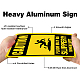 Señal de advertencia de aluminio DIY-WH0220-0017-4