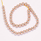 Chapelets de perles en verre électroplaqué EGLA-G017-4mm-A01-2