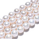 Fili di perle di keshi di perle barocche naturali PEAR-Q015-037-3