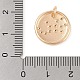 Латунь с подвесками из прозрачного кубического циркония KK-N256-24F-G-3