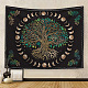 Baum des Lebens Blume Sonne Mond Hippie Wandteppiche MAND-PW0001-26F-1