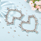 2pcs coeur creux artisanat perles feutre appliques PATC-FG0001-53-5