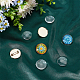 Unicraftale набор для изготовления плоской круглой пустой куполообразной броши «сделай сам» DIY-UN0050-22G-3