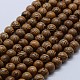 Brins de perles en bois de wengé naturel X-WOOD-F006-02-8mm-1