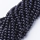 Synthetic Blue Goldstone Beads Strands X-GSR053-1