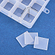 オーガナイザー収納プラスチックボックス  長方形  ホワイト  23x16x13cm CON-BC0004-28-4