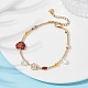 Bracelet en perles de verre et de perles en plastique pour femmes BJEW-JB09687-4