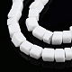 Chapelets de perles en verre opaques solides GLAA-N047-08-F01-3