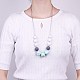 Collane di perline in silicone di moda NJEW-BB20646-2