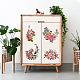 Blumen-PVC-wasserdichte dekorative Aufkleber DIY-WH0404-013-4