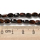 Mogano naturale perle di ossidiana fili G-M420-H08-03-5