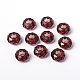 Rondelle Medium Purple Color Glass Large Hole European Beads X-GDA007-04-1
