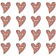 PandaHall About 100 Pcs Heart Wooden Buttons with 2 Hole for Sewing Scrapbooking and DIY Handmade Craft BUTT-PH0004-06-2