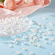 Biyun 500 pièces 10 perles d'imitation en plastique ABS de style KY-BY0001-02-9