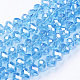 Chapelets de perles en verre électroplaqué X-GR8MMY-20AB-1