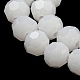 Supports de perles de verre imitation jade EGLA-A035-J6mm-D05-4